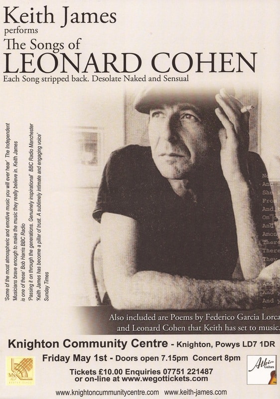 %filename | The songs of Leonard Cohen as they were meant to be heard.